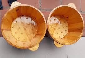 Chậu ngâm chân massage gỗ thông Nhật tại Bồn Tắm Gỗ Hà Nội