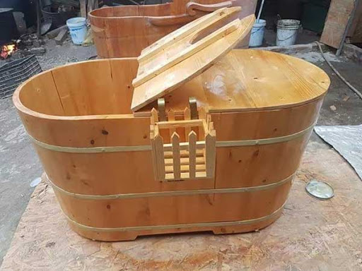 Giới thiệu về bồn tắm xông hơi bằng gỗ Pơ mu