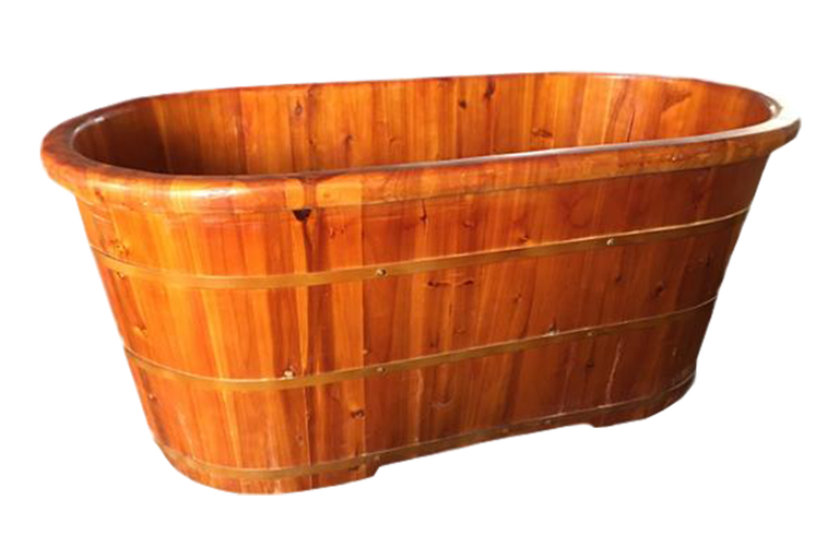 Bồn tắm bằng gỗ Pơ mu dài 100cm có đặc điểm gì?